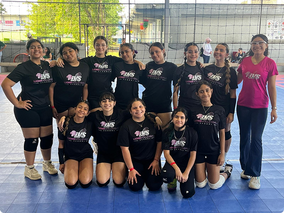 foto team academia de voleibol Lions Volleyball School