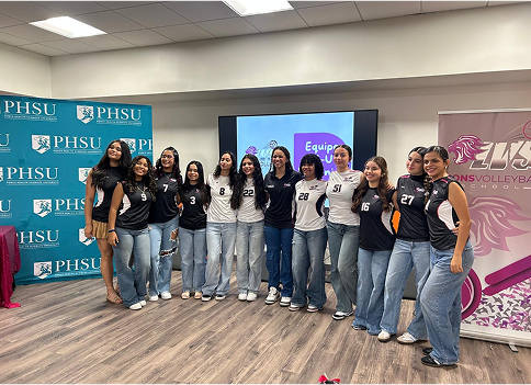 Foto grupal academia de voleibol Lions Volleyball School