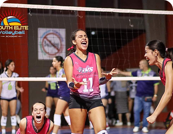 Punto ganado +1 academia de voleibol Lions Volleyball School