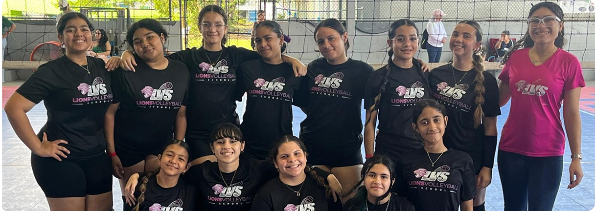 Foto en grande academia de voleibol Lions Volleyball School